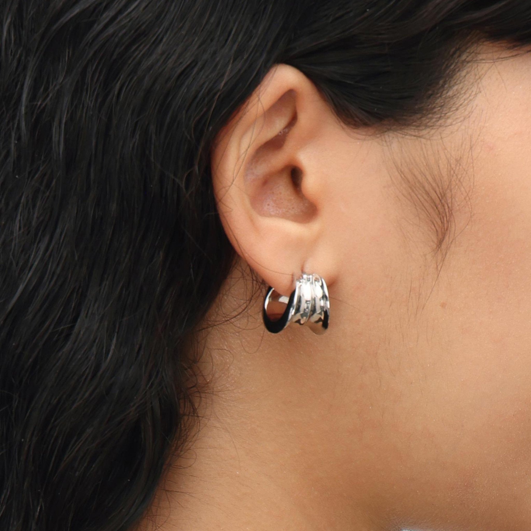 RSNY abstract geometric earrings - R2031A