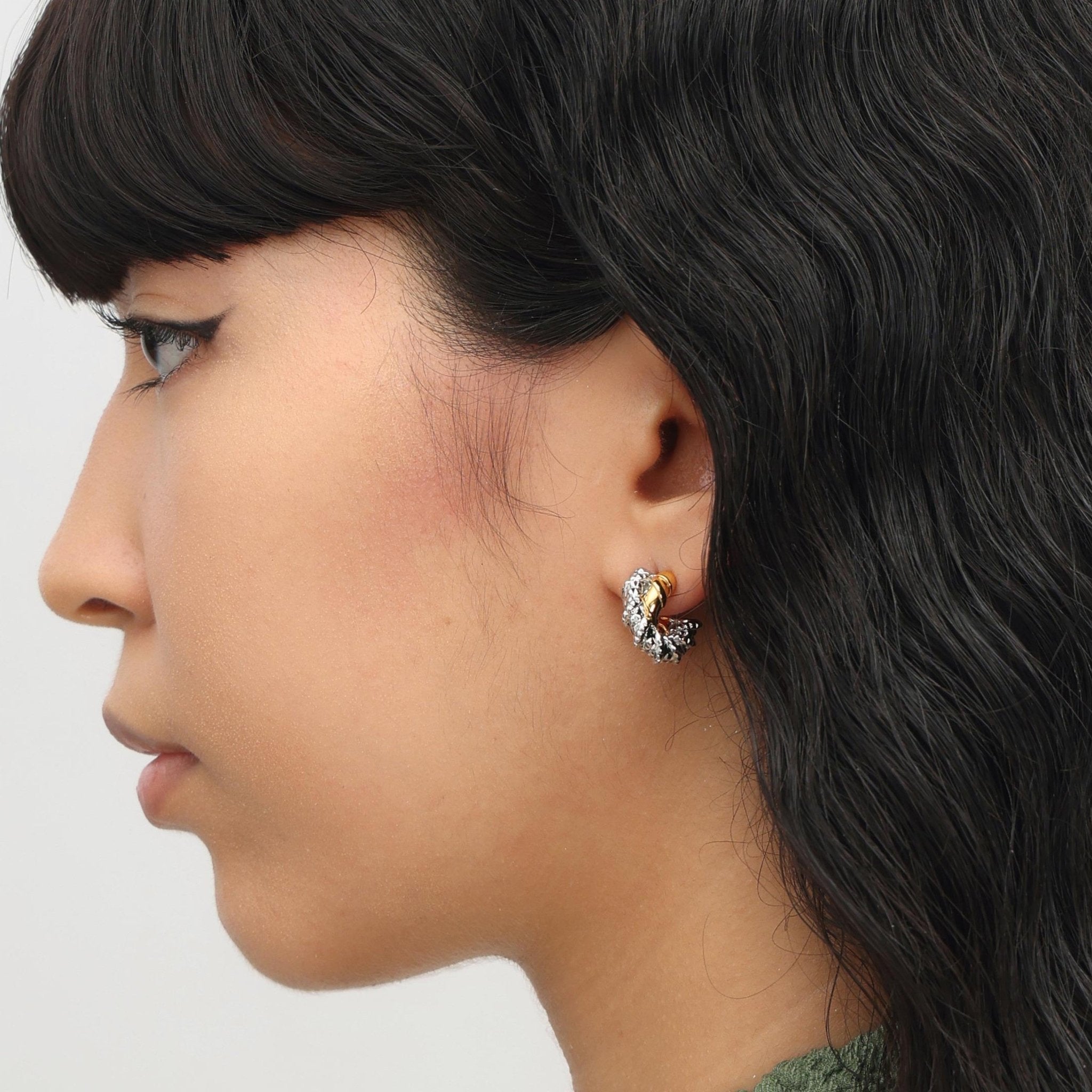 RSNY abstract line earrings - R2053A