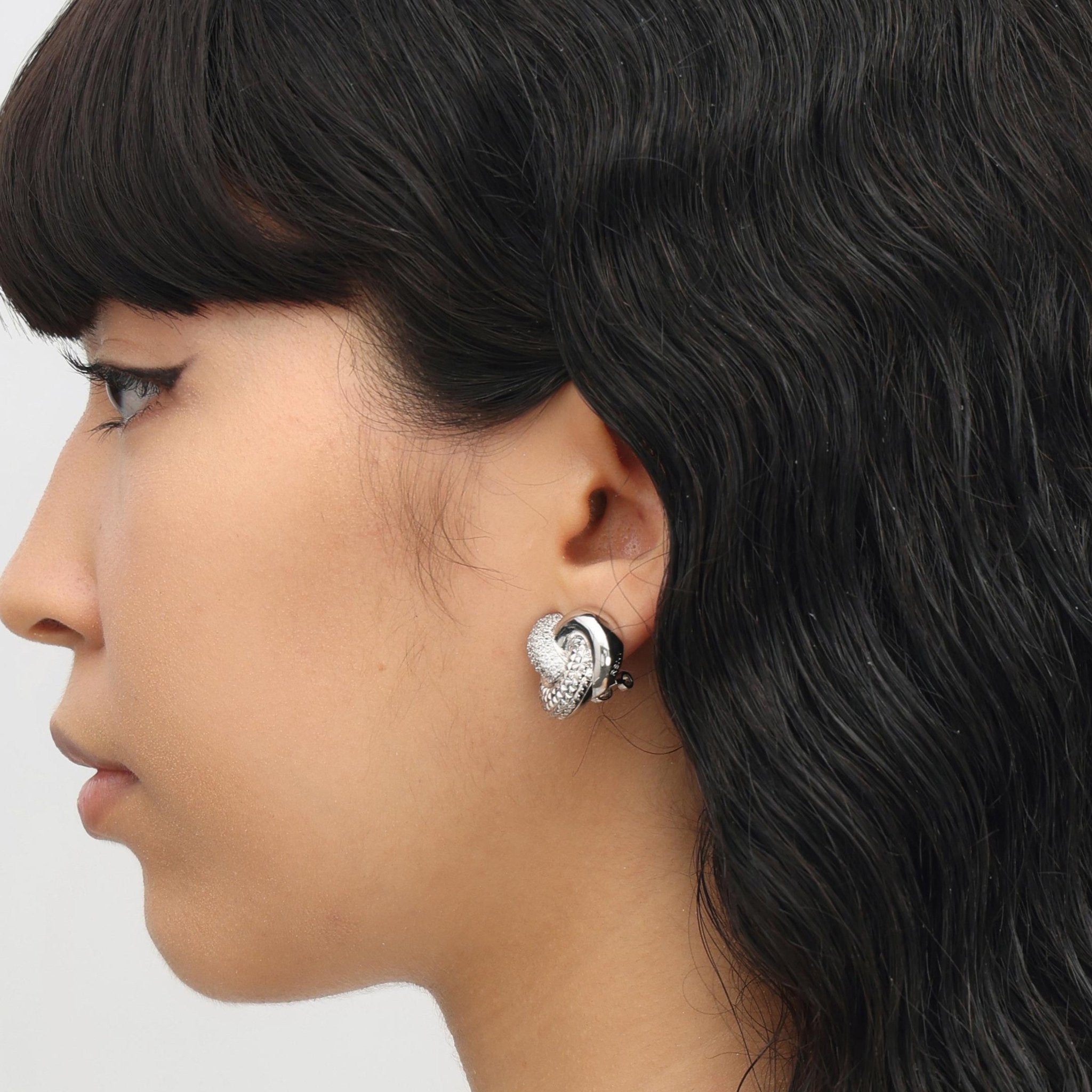 RSNY abstract line stud earrings - R2054A