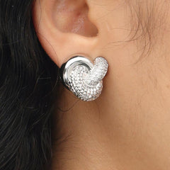 RSNY abstract line stud earrings - R2054A